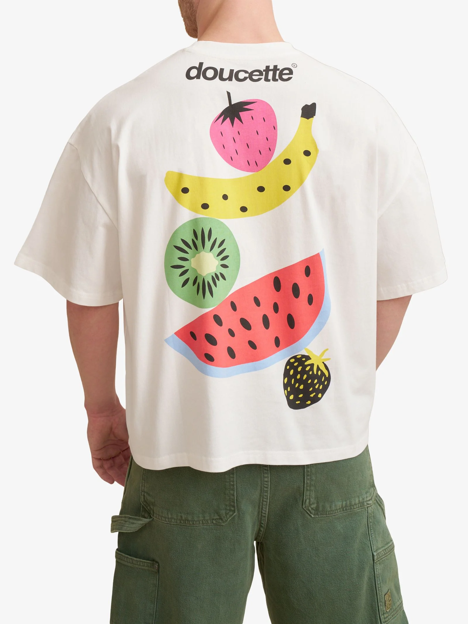 Unisex Stacked Fruit Compact Tee - Image 4