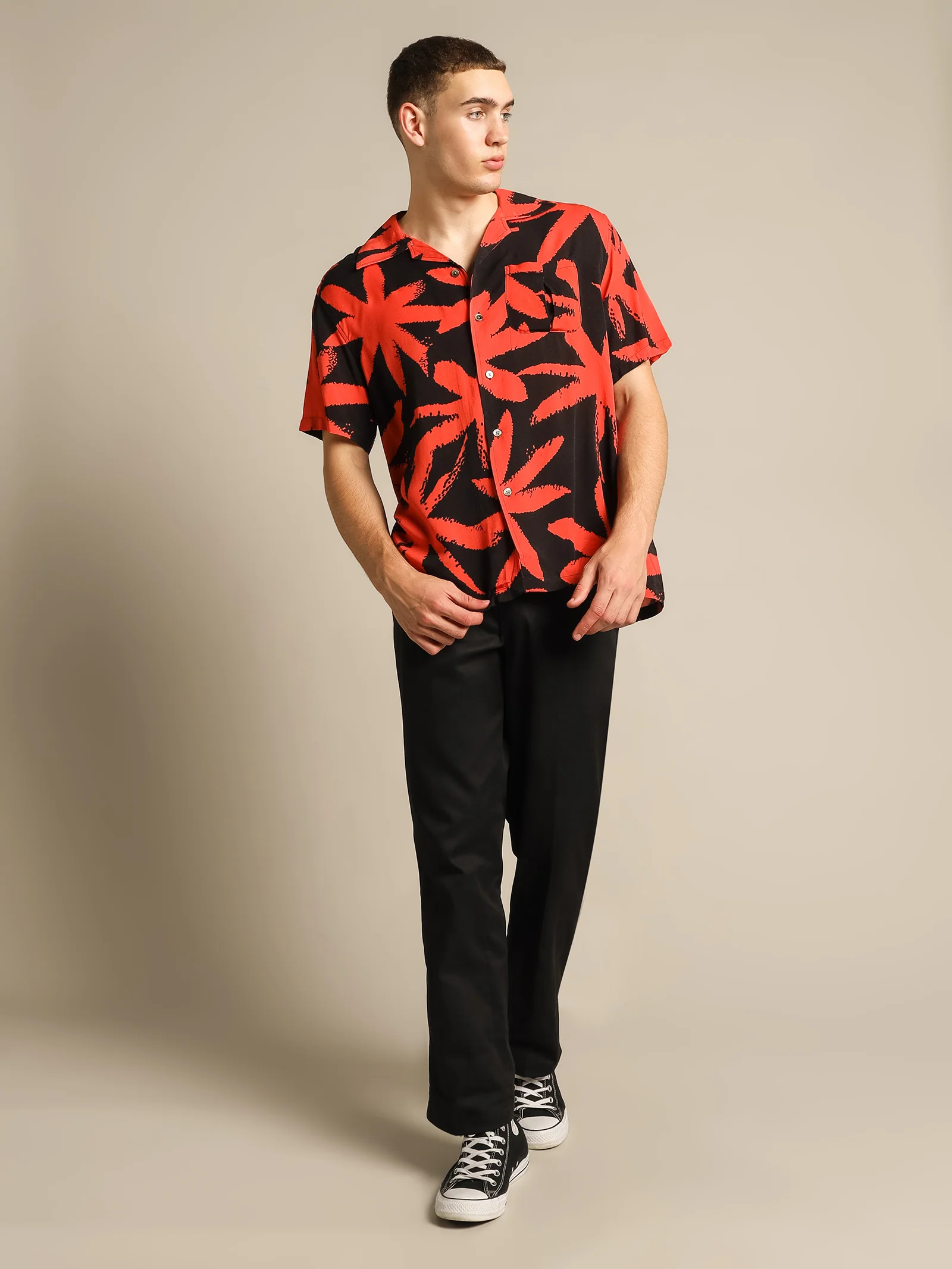 Hot Coral Short Sleeve Shirt - Image 6