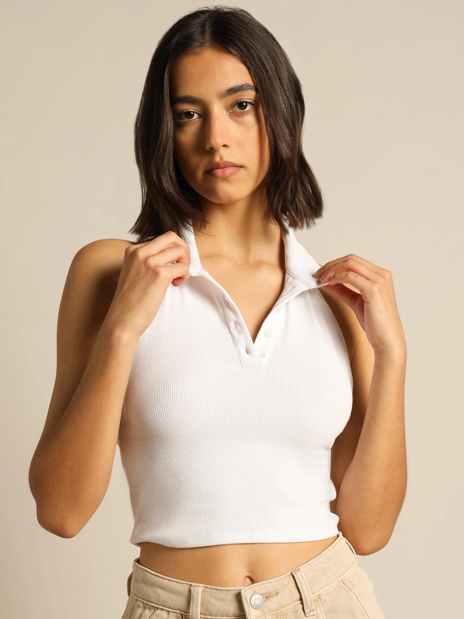 Tia Collared Halter Tank - Image 6